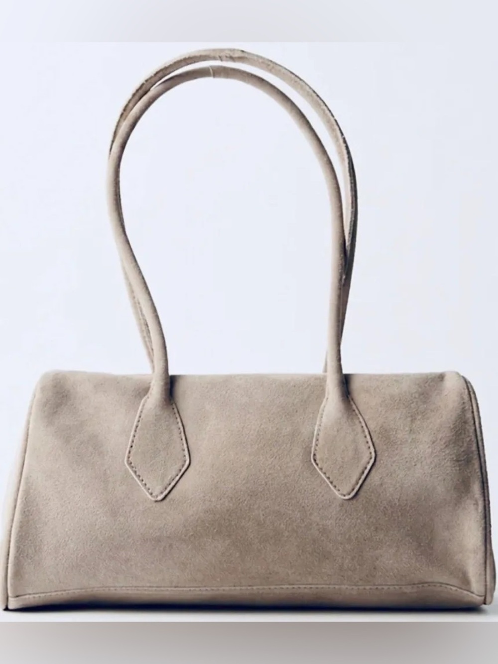 NWT Free People Sierra Suede Shoulder Bag | Taupe | In Sealed Bag - Picture 4 of 4